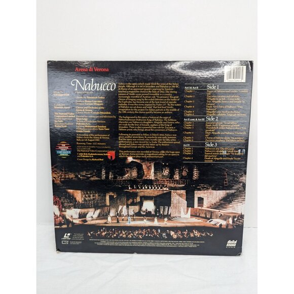 Arena di Verona Nabucco Giuseppe Verdi Pioneer Classics Laser Discs 1994 - Picture 11 of 11